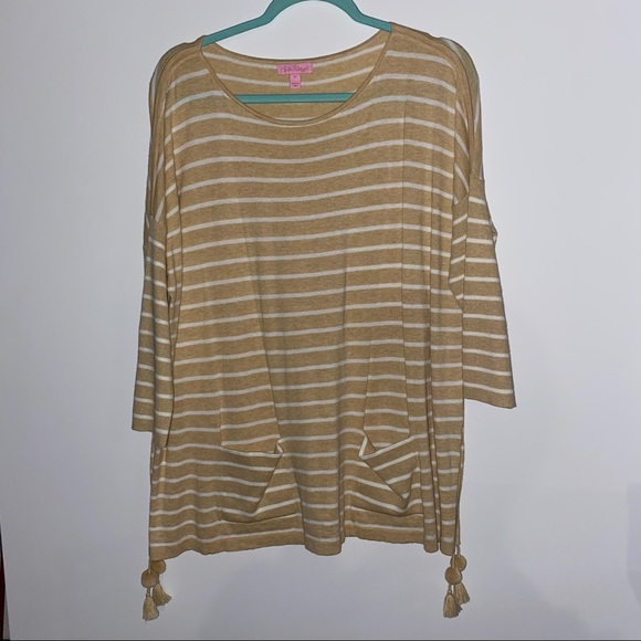 Lilly Pulitzer Elba Sweater in Sand Bar Stripe - Picture 4 of 7